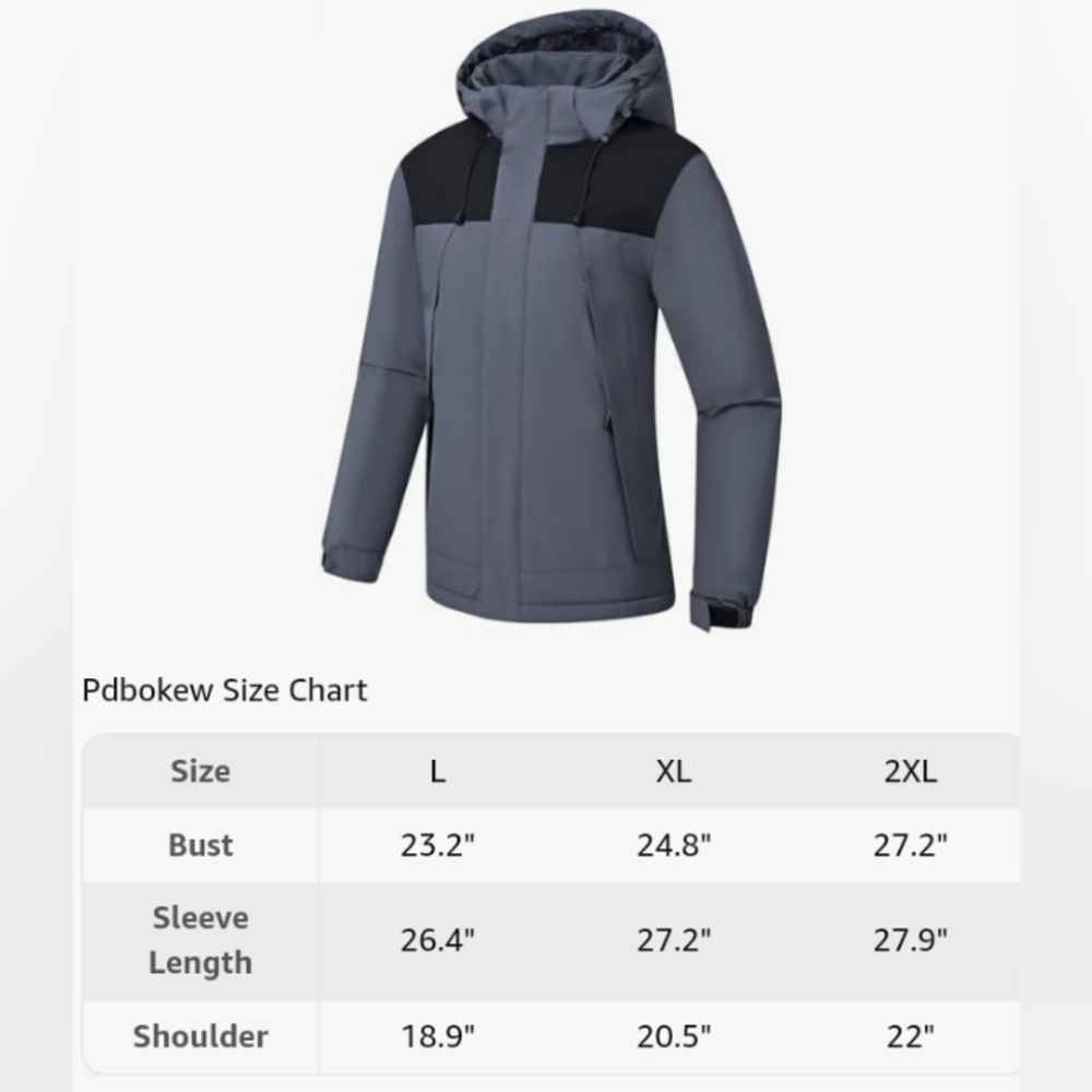 *nwt* insulated waterproof winter coat women's size xl - Picture 6 of 6